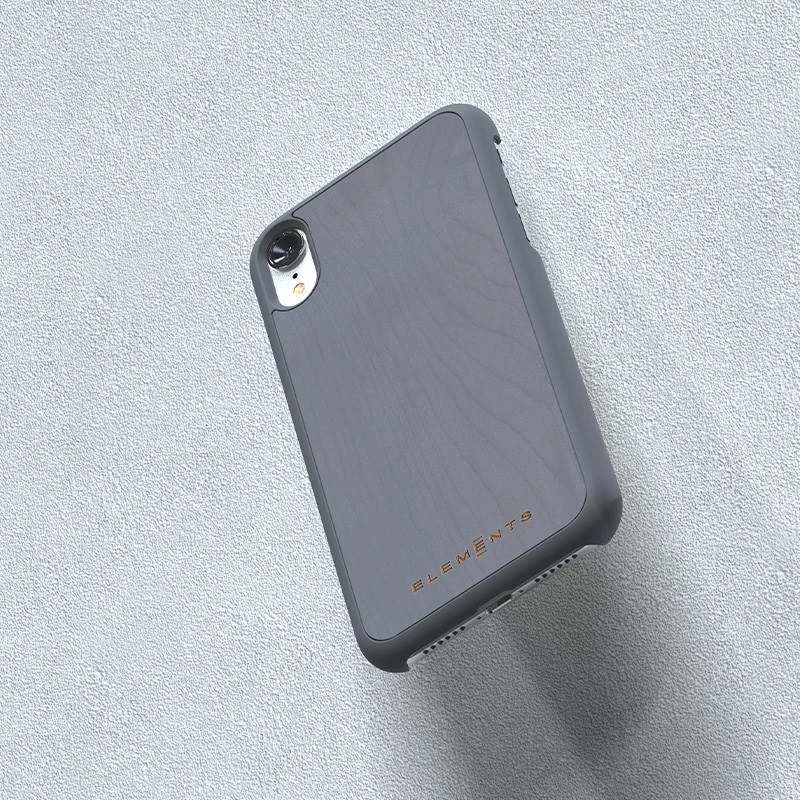 Nordic Elements Original Gefion - dėklas skirtas Apple iPhone XR with real maple wood Mid Pilkas