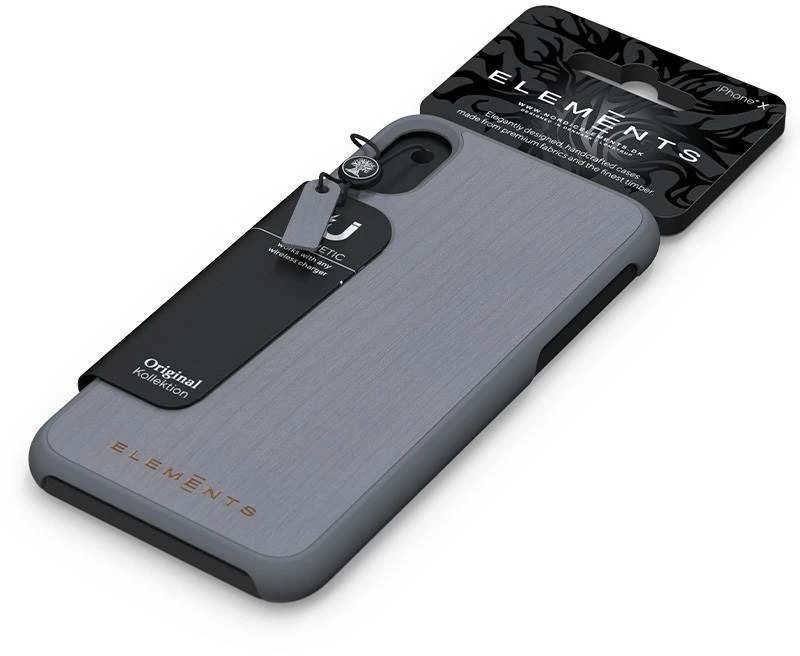 Nordic Elements Original Gefion - dėklas skirtas Apple iPhone XR with real maple wood Mid Pilkas