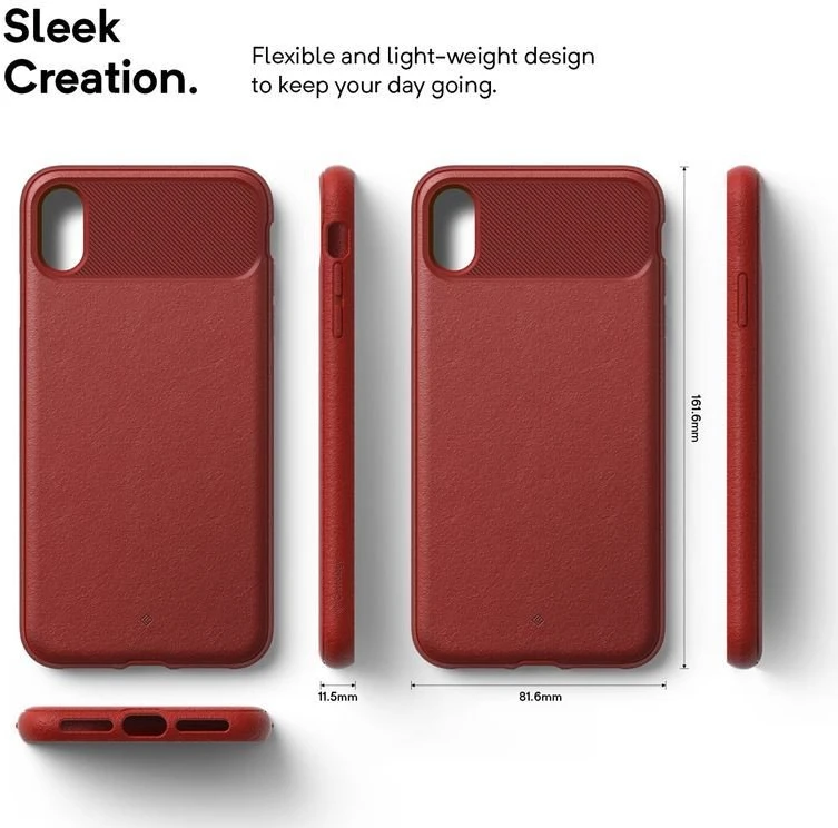 Caseology Vault dėklas skirtas Apple iPhone Xs Max Raudona