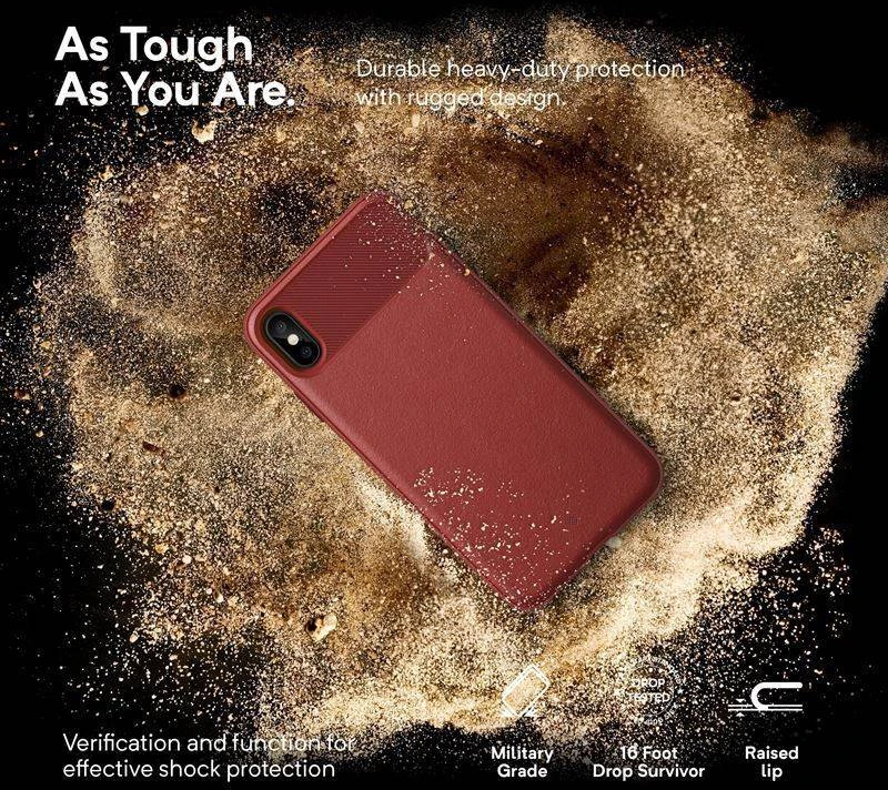 Caseology Vault dėklas skirtas Apple iPhone Xs Max Raudona