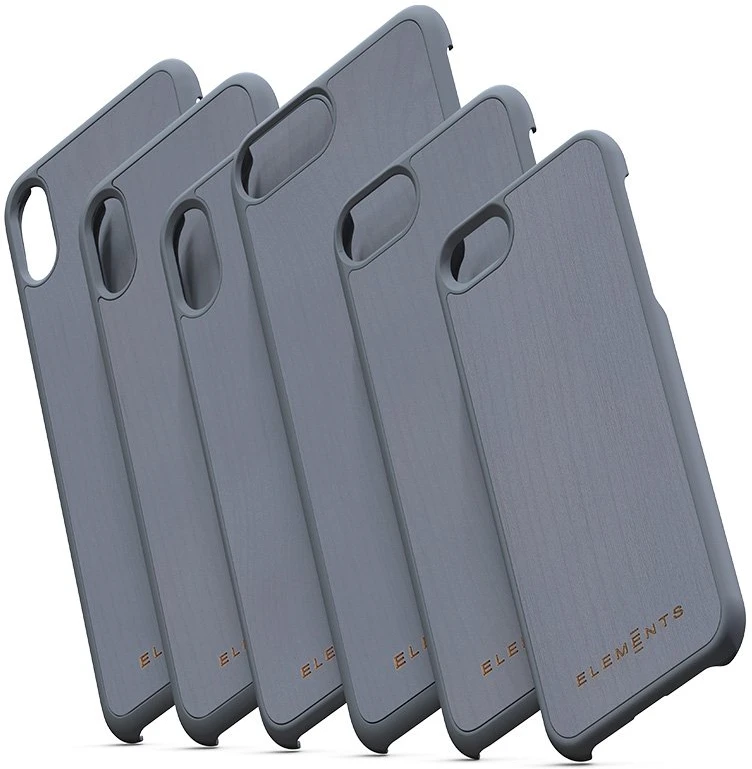 Nordic Elements Original Gefion - dėklas skirtas Apple iPhone Xs Max su real maple wood Mid Pilkas