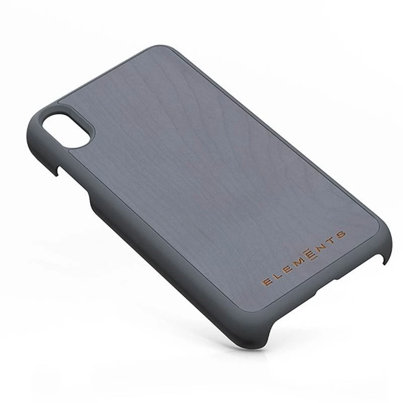 Nordic Elements Original Gefion - dėklas skirtas Apple iPhone Xs Max su real maple wood Mid Pilkas