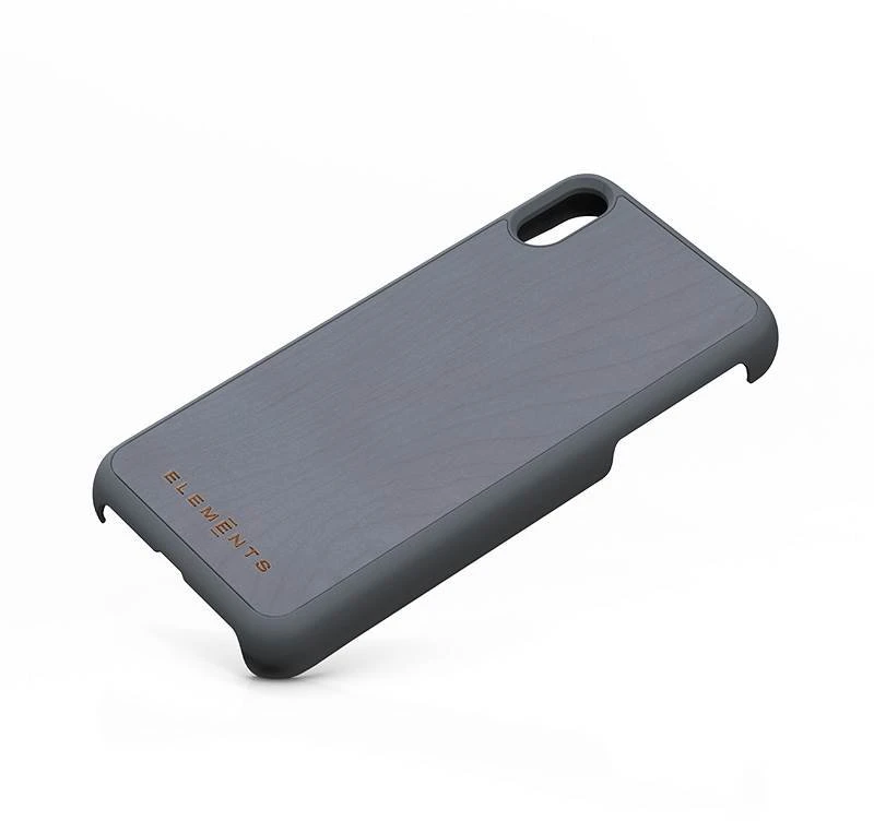Nordic Elements Original Gefion - dėklas skirtas Apple iPhone Xs Max su real maple wood Mid Pilkas