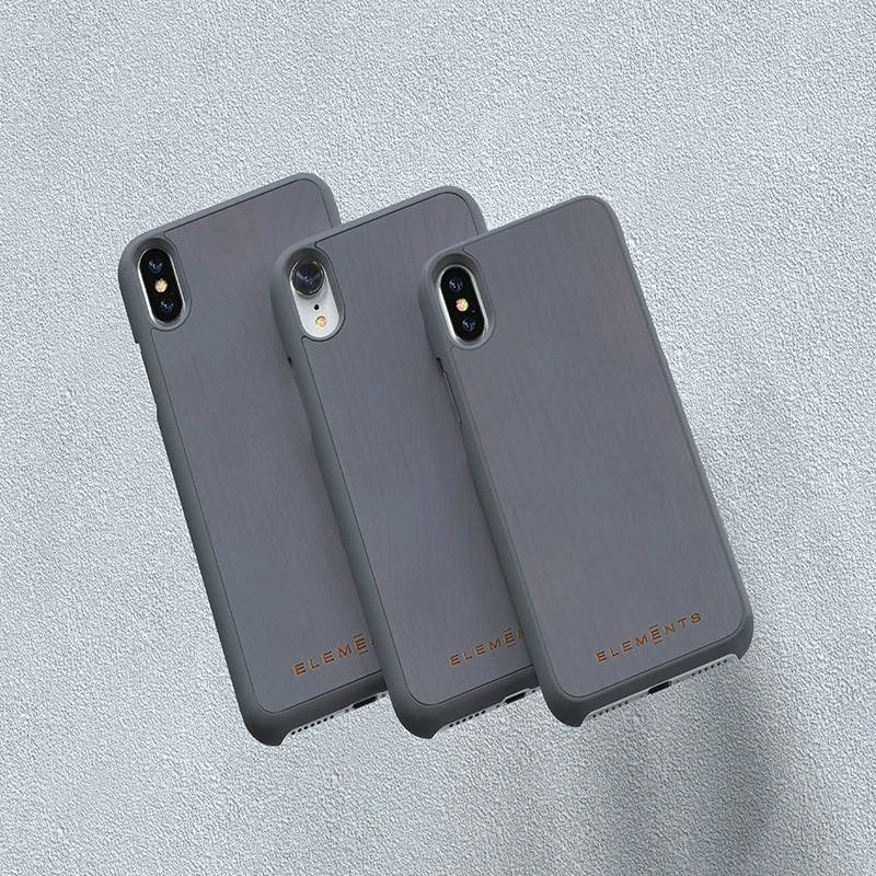 Nordic Elements Original Gefion - dėklas skirtas Apple iPhone Xs Max su real maple wood Mid Pilkas