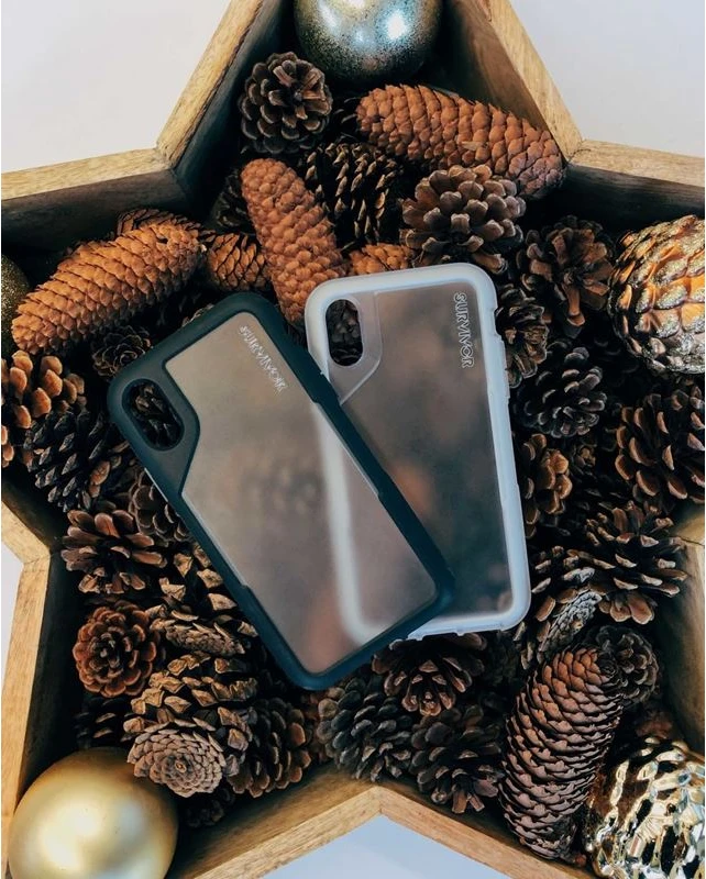 Griffin Survivor Endurance - dėklas skirtas Apple iPhone Xs Max Clear/Gray