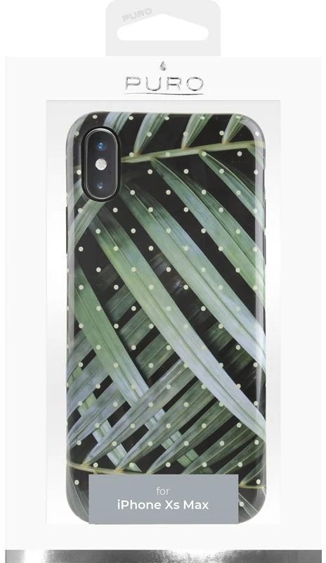 PURO Glam Tropical Leaves - dėklas skirtas Apple iPhone Xs Max Brilliant Leaves
