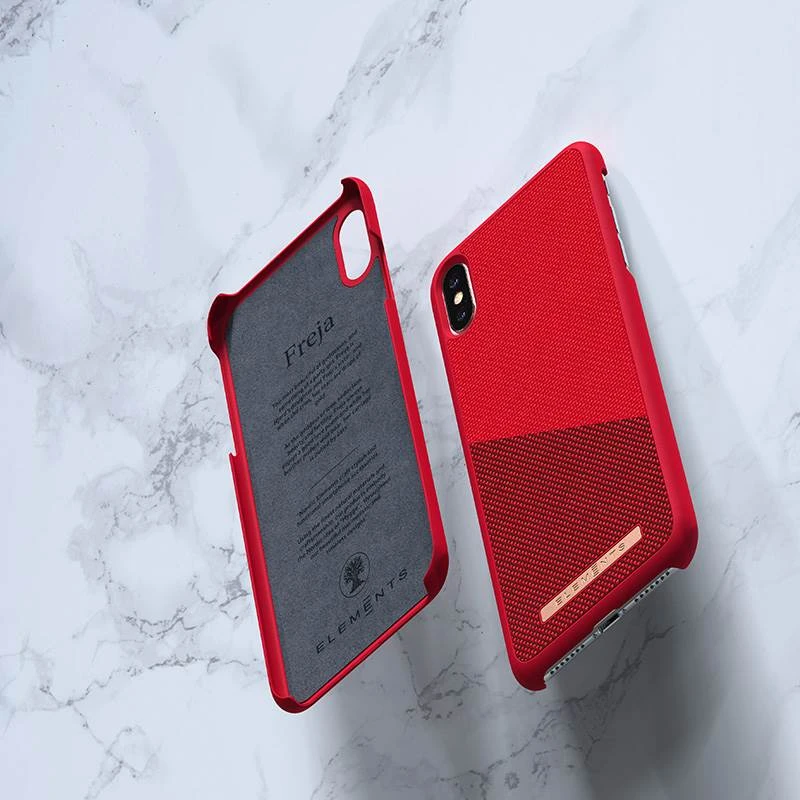 Nordic Elements Saeson Freja - dėklas skirtas Apple iPhone Xs Max Raudona