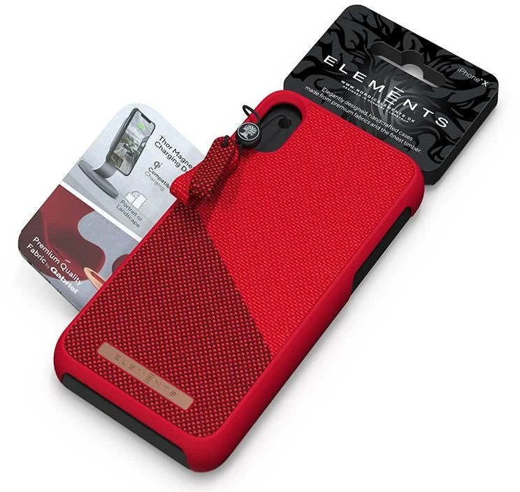 Nordic Elements Saeson Freja - dėklas skirtas Apple iPhone Xs Max Raudona