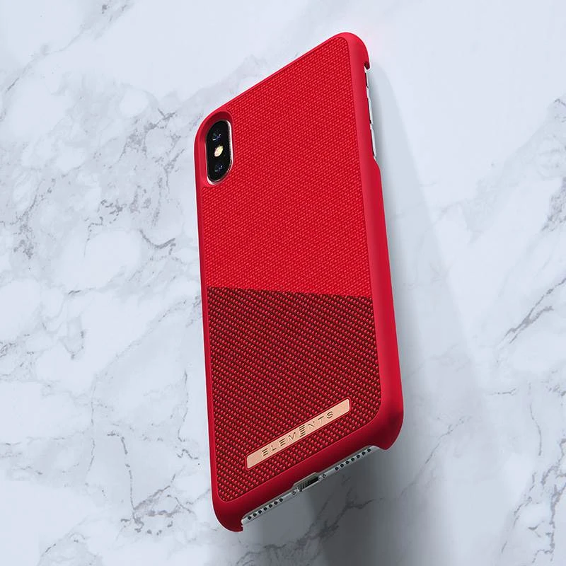 Nordic Elements Saeson Freja - dėklas skirtas Apple iPhone Xs Max Raudona
