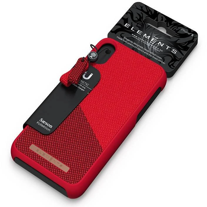 Nordic Elements Saeson Freja - dėklas skirtas Apple iPhone Xs Max Raudona