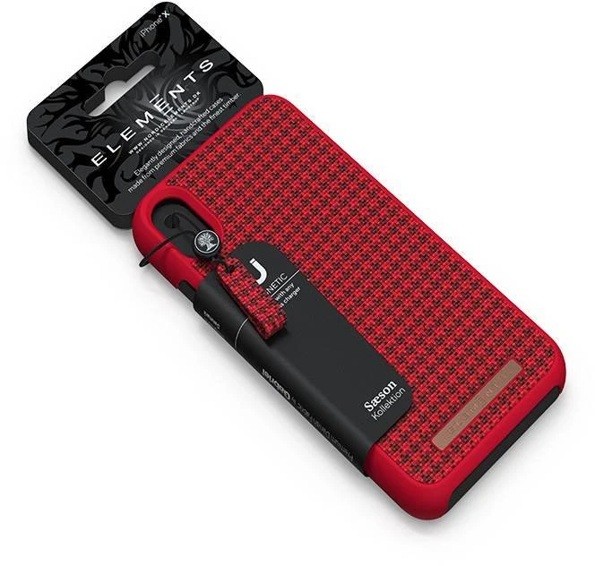 Nordic Elements Saeson Idun - dėklas skirtas Apple iPhone Xs Max Raudona