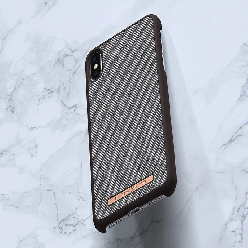 Nordic Elements Saeson Idun - dėklas skirtas Apple iPhone Xs Max Dark Brown