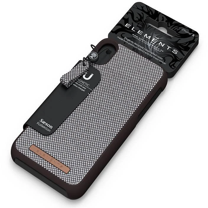 Nordic Elements Saeson Idun - dėklas skirtas Apple iPhone Xs Max Dark Brown