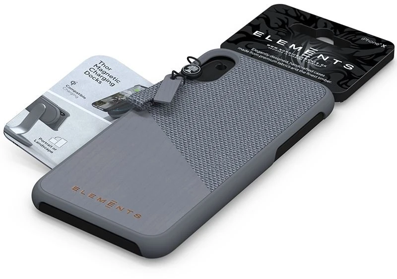 Nordic Elements Original Hel - dėklas skirtas Apple iPhone Xs Max with real maple wood Mid Pilkas