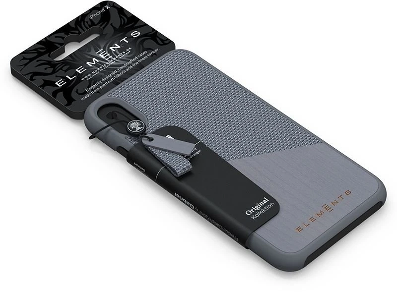 Nordic Elements Original Hel - dėklas skirtas Apple iPhone Xs Max with real maple wood Mid Pilkas