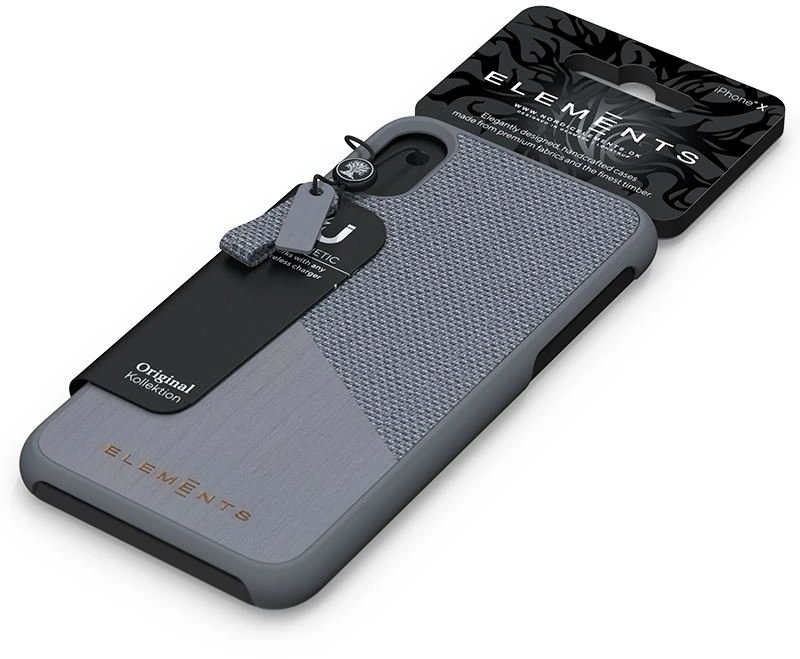 Nordic Elements Original Hel - dėklas skirtas Apple iPhone Xs Max with real maple wood Mid Pilkas