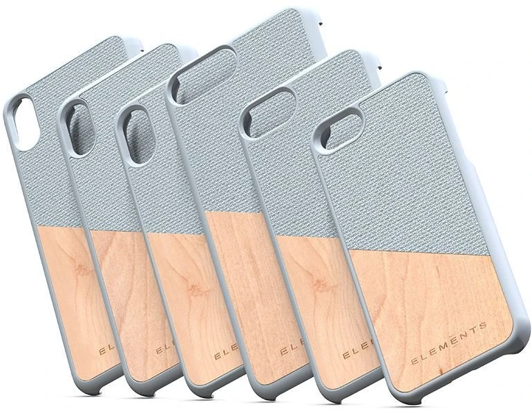 Nordic Elements Original Hel - dėklas skirtas Apple iPhone Xs Max su real maple wood Light Pilkas