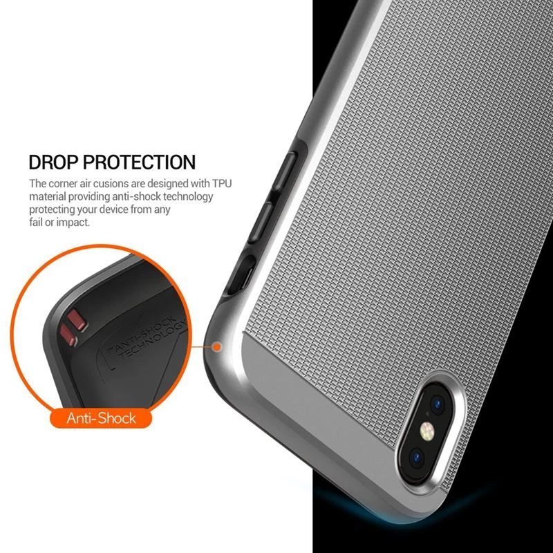 Obliq Slim Meta - dėklas skirtas Apple iPhone Xs / X Satin Sidabrinis