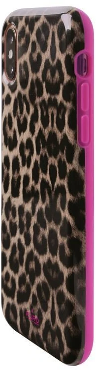 PURO Glam Leopard Cover - dėklas skirtas Apple iPhone Xs / X Leo 2