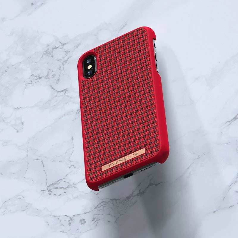 Nordic Elements Saeson Idun - dėklas skirtas Apple iPhone Xs / X Raudona