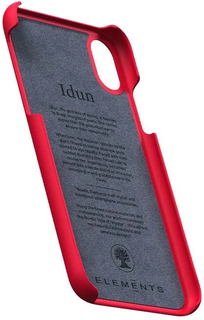 Nordic Elements Saeson Idun - dėklas skirtas Apple iPhone Xs / X Raudona