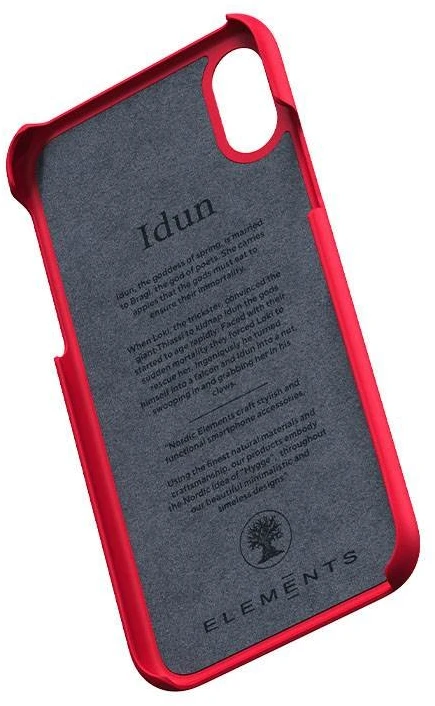 Nordic Elements Saeson Idun - dėklas skirtas Apple iPhone Xs / X Raudona