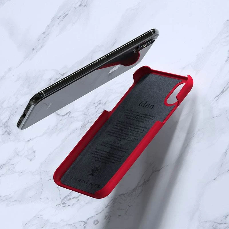 Nordic Elements Saeson Idun - dėklas skirtas Apple iPhone Xs / X Raudona
