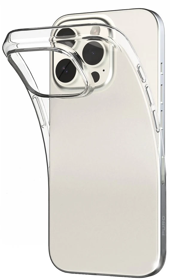 Silikoninis Puro 03 Nude Apple iPhone 16 Pro Max – dėklas telefonui skaidrus