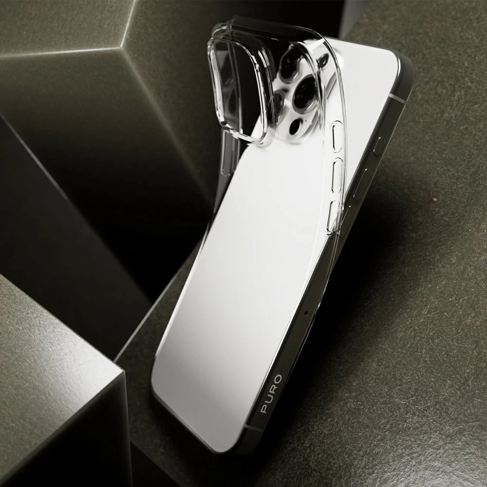 Silikoninis Puro 03 Nude Apple iPhone 16 Pro Max – dėklas telefonui skaidrus