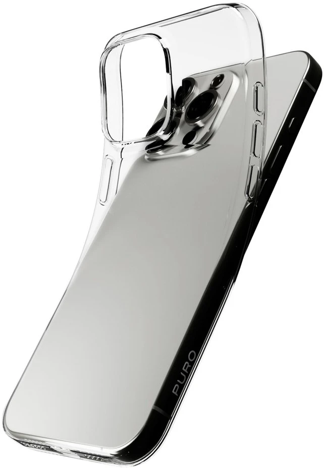Silikoninis Puro 03 Nude Apple iPhone 16 Pro Max – dėklas telefonui skaidrus