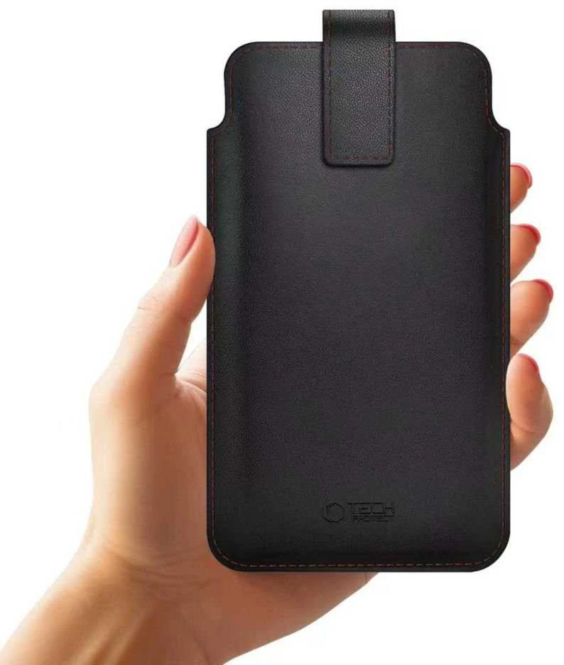 „Tech-Protect SM65“ dėklas 6,0–6,9 colių įstrižainės ekranams – juodas ir raudonas