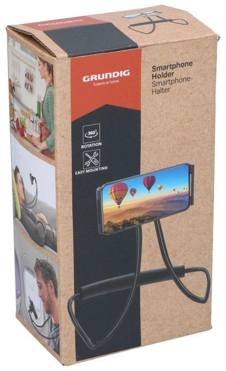 Dėklas Išmaniojo telefono laikiklis Grundig juodas