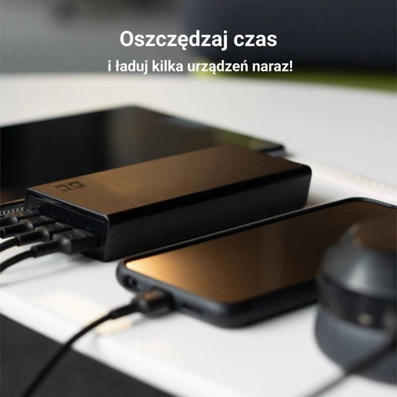 Nešiojamas įkroviklis Green Cell PowerPlay20s Power Bank 20000mAh 22.5W - juodas