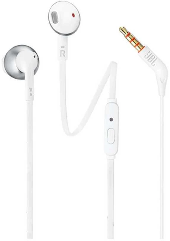 Ausinės JBL TUNE T110 Pure Bass Sound baltos