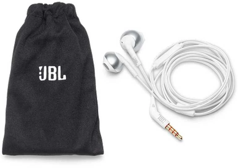 Ausinės JBL TUNE T110 Pure Bass Sound baltos