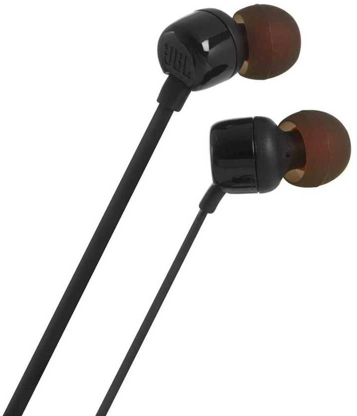 Ausinės JBL T110BLK, laidinės, Juodos