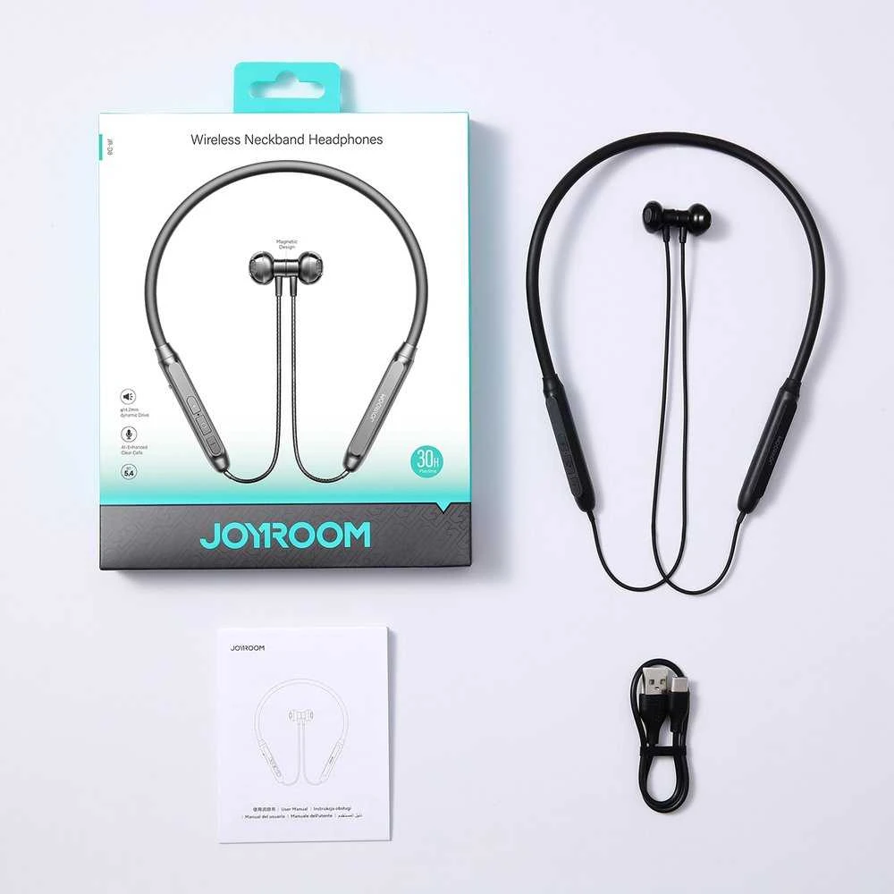 Joyroom JR-D8 Bluetooth Belaidės Ausinės with su lankeliu ant galvos - Juodas