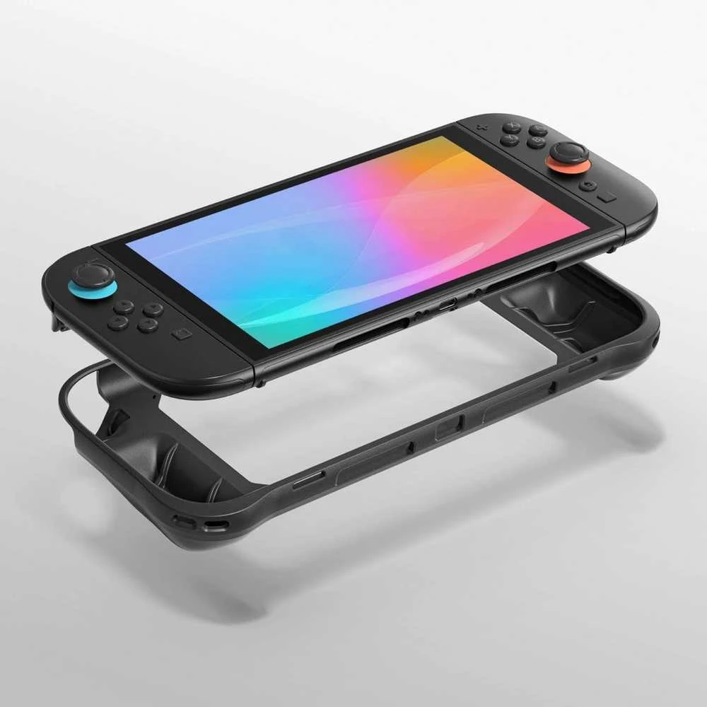 AmazingThing PlayShield Bunker apsauginis dėklas skirtas Nintendo Switch 2 – juodos spalvos