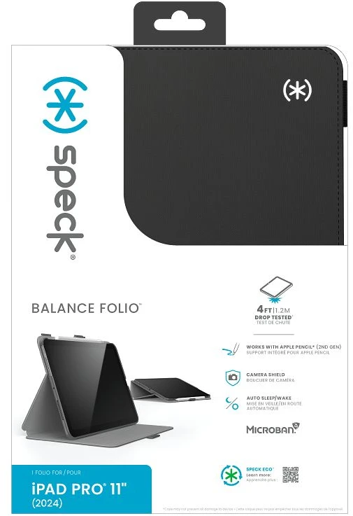 Speck Balance Folio do iPad Pro 11" M5 (2025) / iPad Pro 11" M4 (2024) juoda