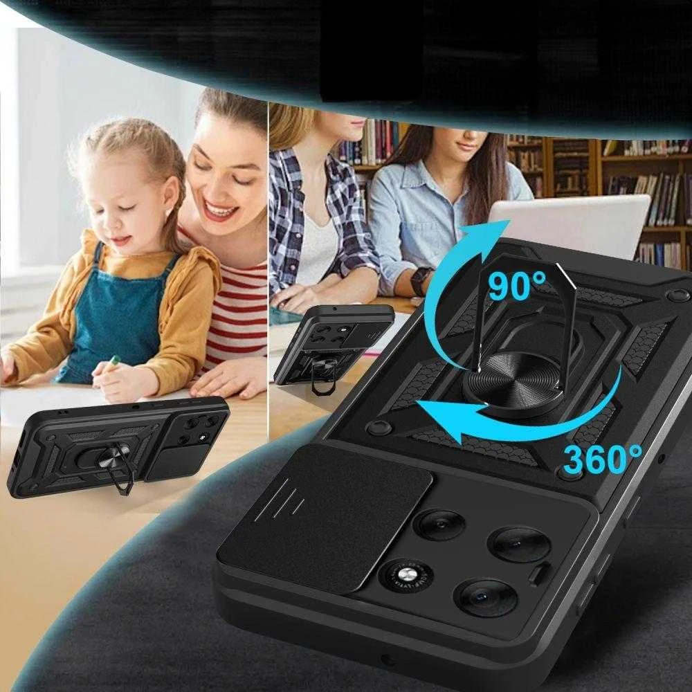 Dėklas Tech-Protect CamShield Pro Case for Motorola Moto G86 5G - Juodas