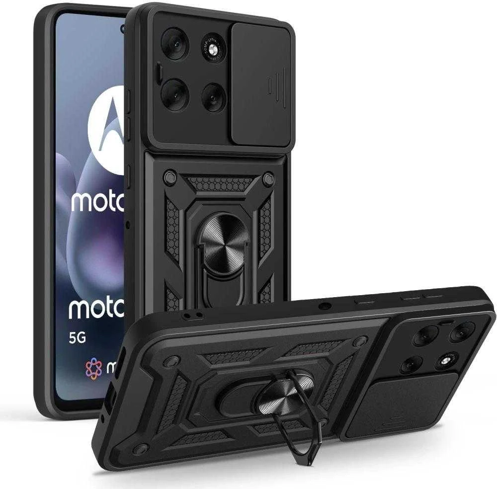 Dėklas Tech-Protect CamShield Pro Case for Motorola Moto G86 5G - Juodas