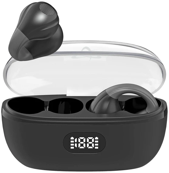 Dėklas Juodos atviros Bluetooth ausinės Sbox EB-OWS14