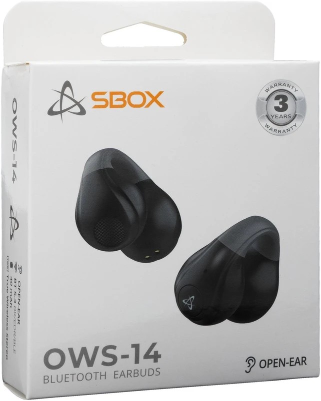 Dėklas Juodos atviros Bluetooth ausinės Sbox EB-OWS14