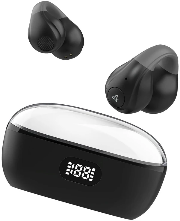 Dėklas Juodos atviros Bluetooth ausinės Sbox EB-OWS14