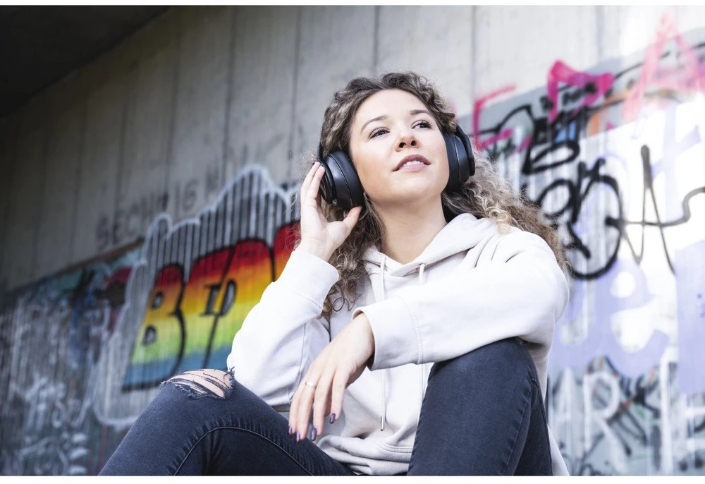 Ausinės Hama Passion Paverskite Bluetooth juodą