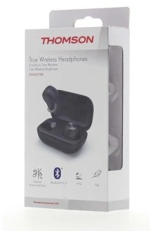 Juodos belaidės ausinės Thomson WEAR7701BK