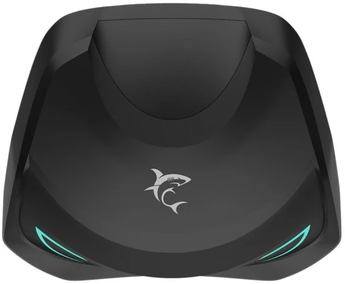Dėklas Juodos belaidės į ausį įdedamos ausinės Baltas Shark TITAN GEB-TWS96 su ANC