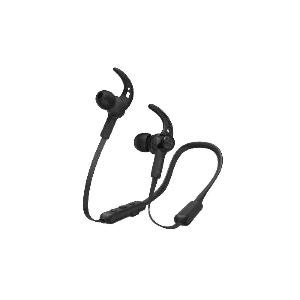 Hama Ausinės į ausis įkišamos "FREEDOM NECK II" su mikrofonu, Juoda