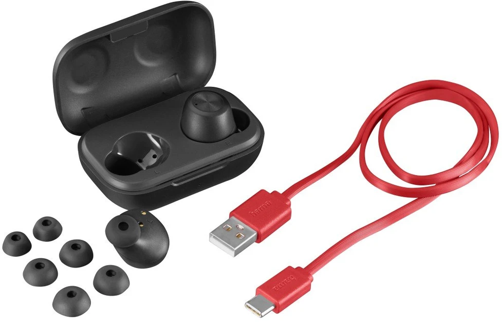 Hama Ausinės į ausis įkišamos TRUE WIRELESS Z ŁAD. IND. "PASSION CHOP" Juoda