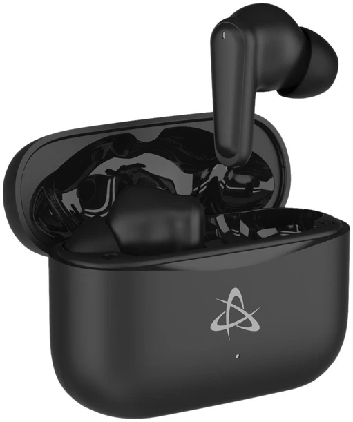 Dėklas Juodos Bluetooth į ausį įdedamos ausinės